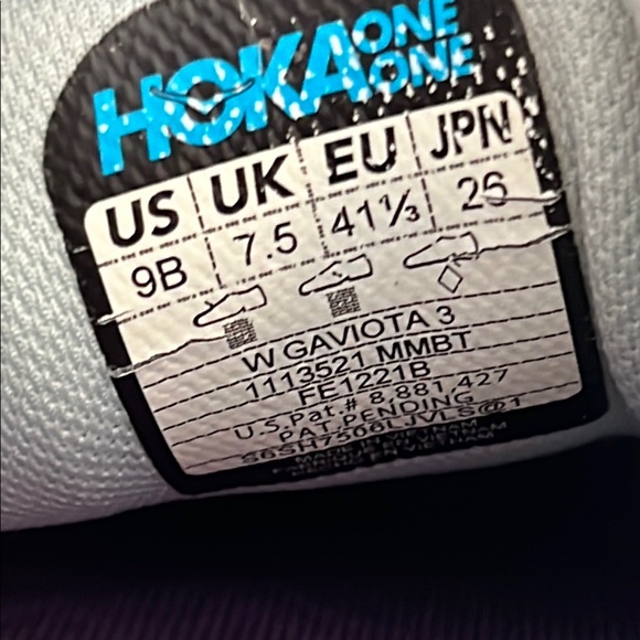 Hoka Teal Gaviota 3 Sneakers size 9 - Picture 14 of 14